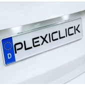 Plexiclick - suport transparent pentru plăcuță de înmatriculare slovacă