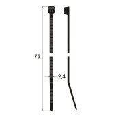 Legături de cablu 75 x 2,4 mm (100 buc)