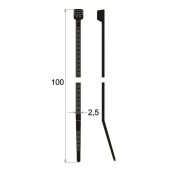 Legături de cablu 100 x 2,5 mm (100 buc)