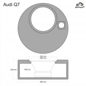 Difuzor OEM Basser 12" pentru Audi Q7