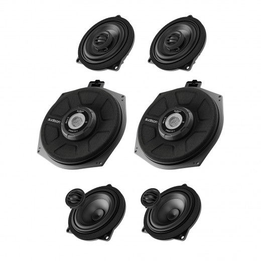 Sistem audio Audison complet pentru BMW 5 (F10, F11) cu sistem audio de bază