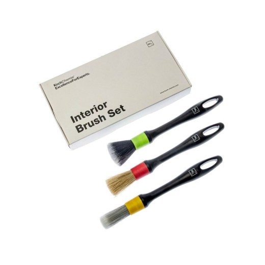 Un set de perii de detaliu pentru interior Koch Chemie Interior Brush Set