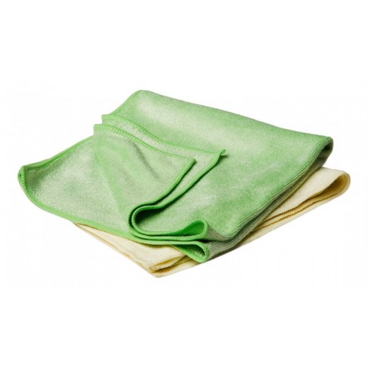 Set prosoape din microfibră Flexipads Prosoape de lustruit galben și verde (set) 40x40