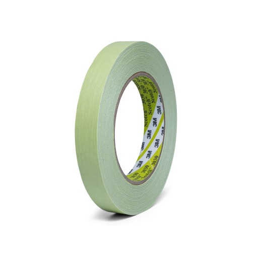 Bandă de mascare impermeabilă 3M 3030 verde, dimensiune 18 mm x 50 m