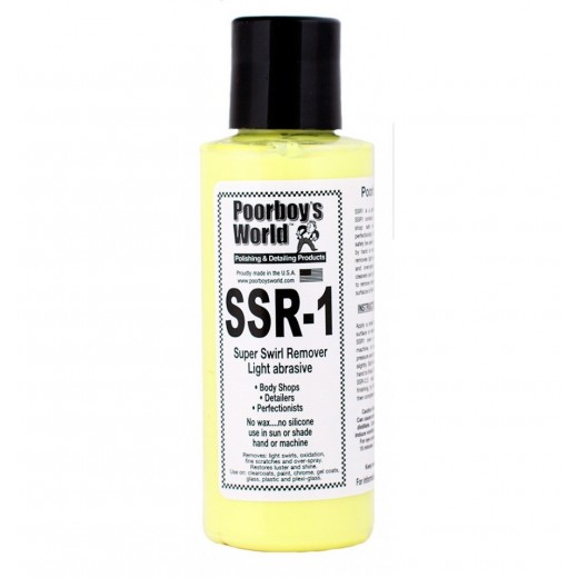 Poorboy's SSR 1 Light Abrasive Swirl Remover pastă de lustruit foarte fină (118 ml)