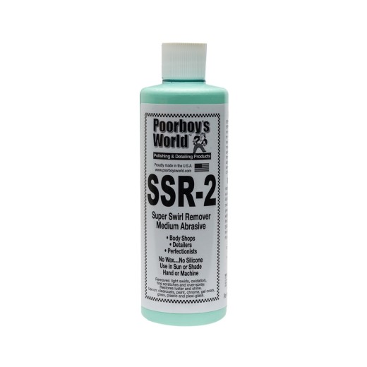 Poorboy's SSR 2 mediu abraziv pentru îndepărtarea turbiilor (473 ml)