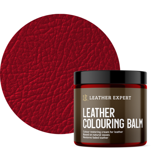 Balsam pentru piele Leather Expert - Leather Colouring Balm Red (250 ml)