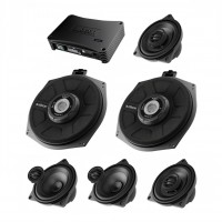 Sistem audio Audison complet cu procesor DSP pentru BMW X5 (E70) cu sistem audio de baza