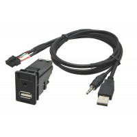 Conector USB + JACK Toyota / Subaru
