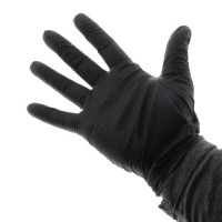 Mănuși din nitril rezistente la substanțe chimice Black Mamba Glove SnakeSKin - L
